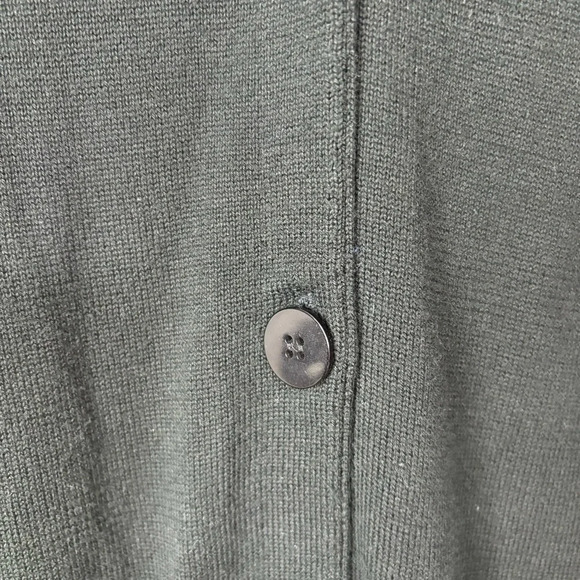 Bob Mackie Wearable Art Cardigan Large Knit Pockets Embroidered Button Front - Picture 5 of 10